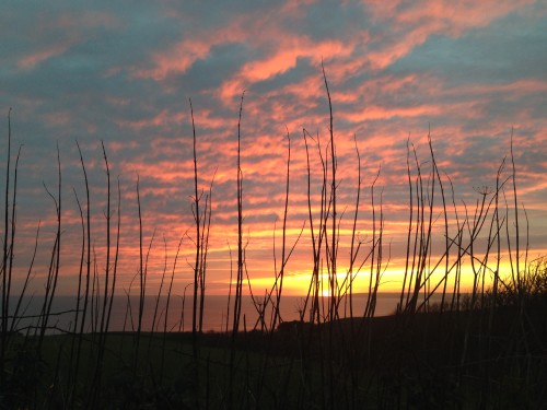 Dare to be a Drama Queen and write more powerful content: dramatic sunset over the sea