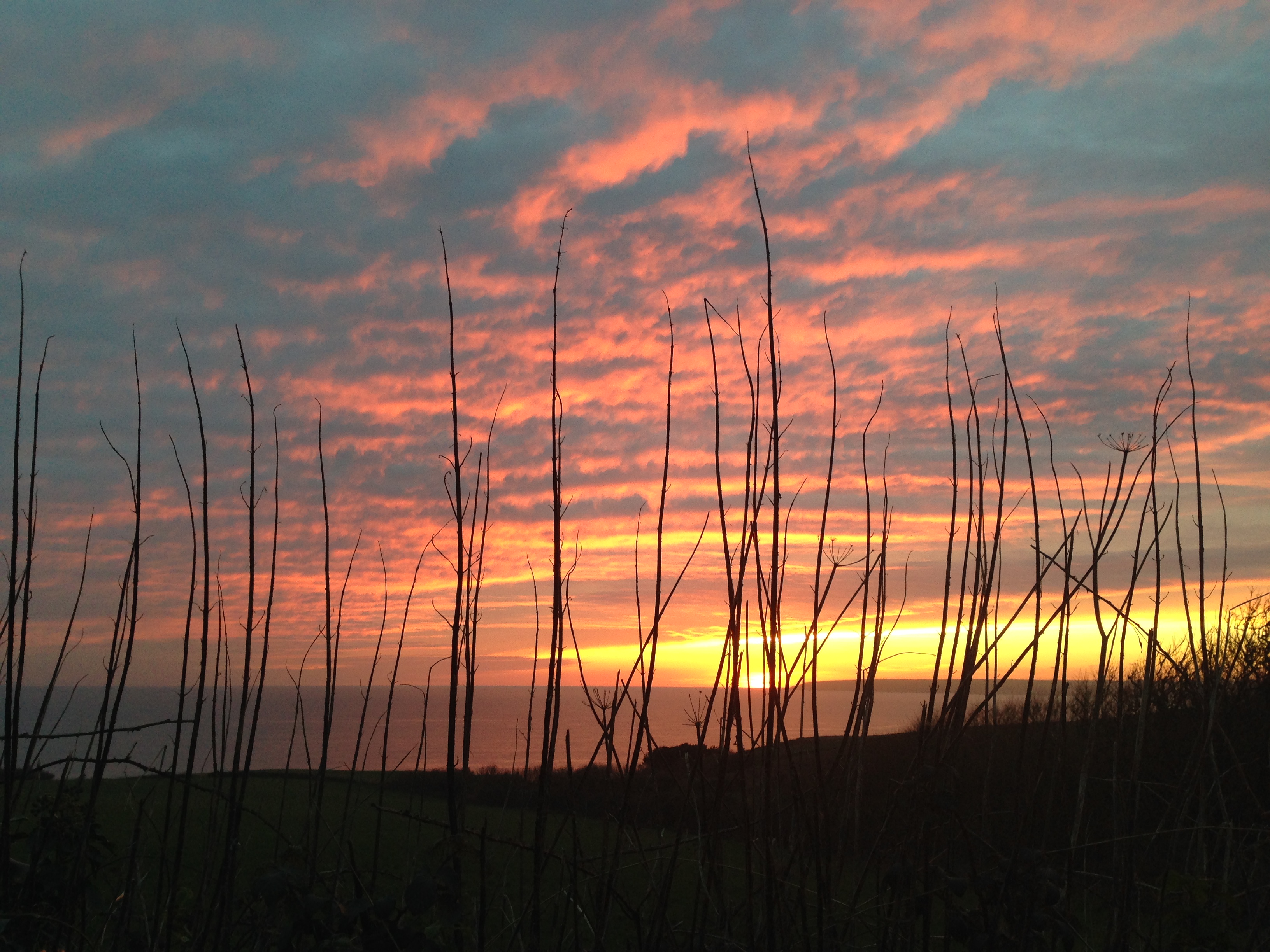 Dare to be a Drama Queen and write more powerful content: dramatic sunset over the sea